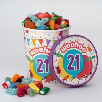 Candybucket 21jaarsfeer