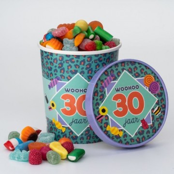 Candybucket 30jaarsfeer