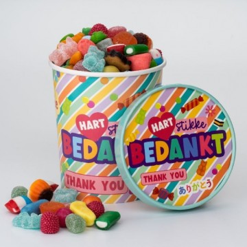 Candybucket bedanktsfeer 0
