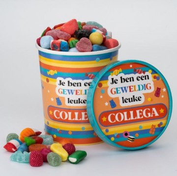 Candybucket collegasfeer