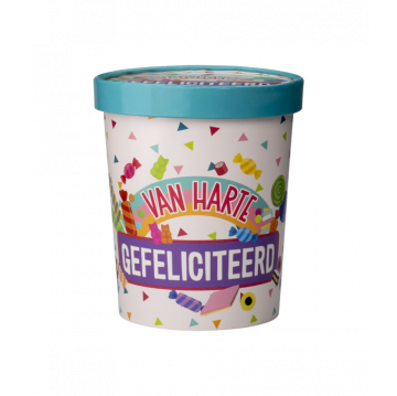 Candybucket gefeliciteerd