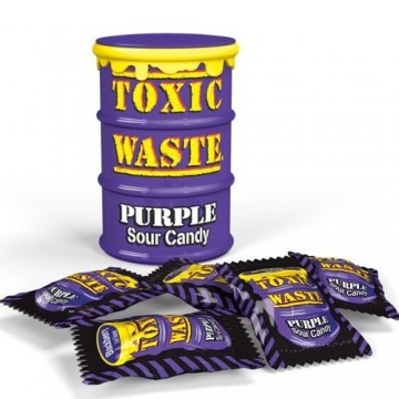 Toxic waste purple sour candy drum 42 gram